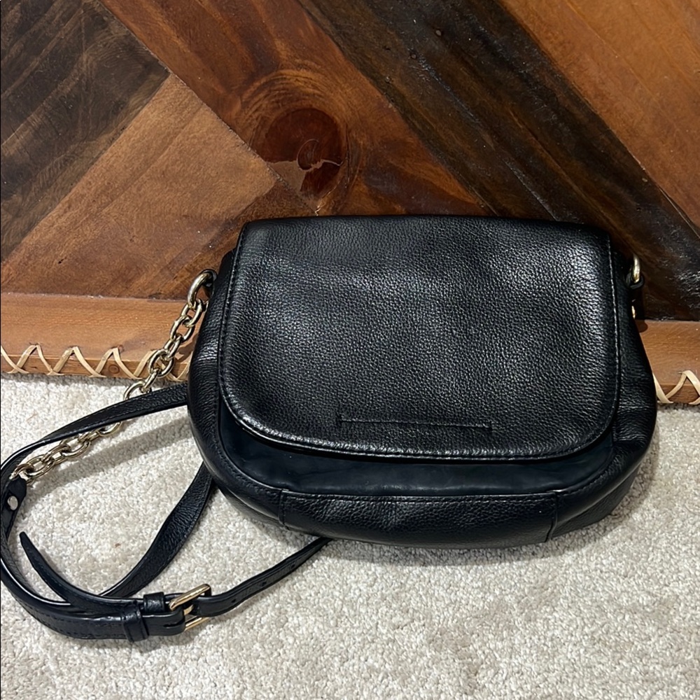 Banana Republic Black Crossbody Bag with Chain Strap